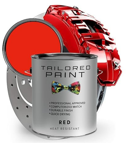 Mercedes Gloss Red Heat Resistant Brush On Brake Caliper Paint 150ml