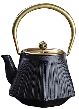 Teekanne mit Siebeinsatz 1,3 L/1300 ML Gusseisen Teekanne Japanischen Tee Wasserkocher Teekannen Kreative Teekanne Für Home Küche Dekoration Teekanne Haus Dekoration