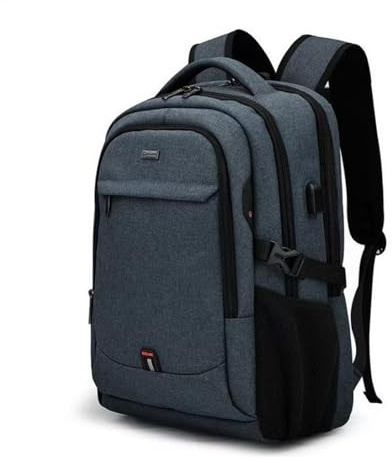 FANDARE Laptop Ryggsäck Professionell Ryggsäck Multifunktionell Skolryggsäck Laptop Ryggsäck med USB-laddningsport för 15,6 tum Business Ryggsäck Arbete Män Kvinnor Resor Ryggsäckar, Mörkgrå, L