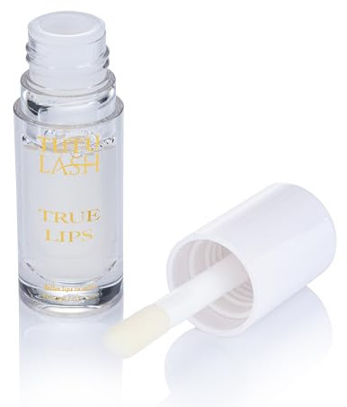 TRUE LIPS Instant Lip Plumper Lip Gloss Lip Plumping Lip Oil Tingling Hydrating Moisturising Repairs Chapped Lips Natural Ingredients Lip Serum Plump Lips Vitamin E Vegan TUTU LASH (Clear)