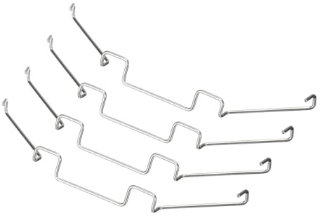 sourcing map 4 Stück CPU-Kühlerlüfter-Schnallen, 8 cm Drahtschnalle obere Hakenbefestigung Clips PC-Mainboard-CPU-Radiator für Computer-Kühlzubehör
