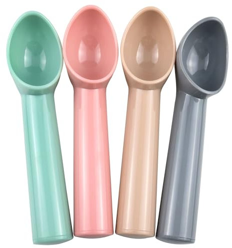 Yocimango 4 palette in plastica per gelato, gelato, gelato, anguria e altri utensili da cucina (rosa, rosso, rosa, verde, grigio)