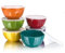 yongzhenlite Set of 6 Melamine 28oz Salad Bowl Set,6 inch Round Soup Bowl,100% Melamine Dinnerware Set for Dinner or Picnic Party,Break-Resistant and BPA Free,Multicolor (with a Sealed lid)