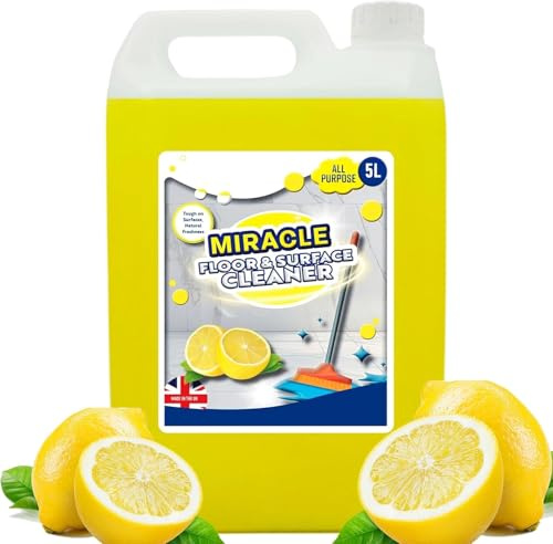 Interior & Exterior All Purpose Lemon Floor Surface Cleaner Concentrate Formula Ideal For All Surfaces (1)