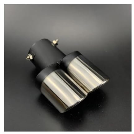 Exhaust Pipe Car Styling Exhaust Pipe Tube Case For Toyota For Sienta For Vellfire For Verso For Proace For Hilux For Tacoma For Tundra For 4Runner FT-EV FT-HT Tail Throat(Silver,A type Straight)