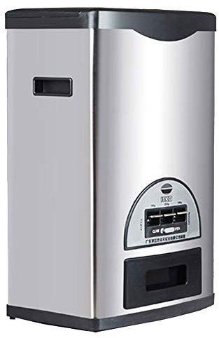 Cereal Container, Stainless Steel Rice Dispenser, Food Storage Container for Beans and Rice or Cereals, Moisture-Proof Rice Storage Bin for Keep Food Fresh, Automatic Metering