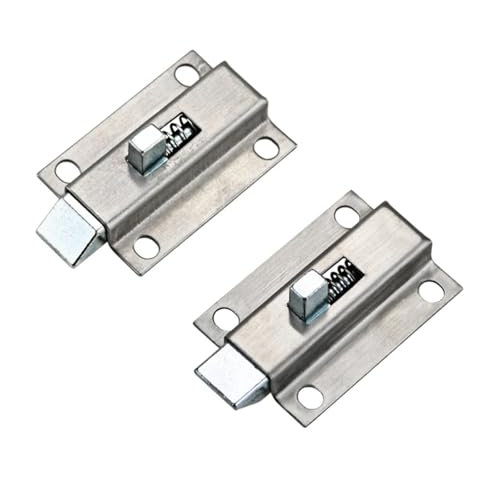 Goupille de porte en acier inoxydable 304 Boulon de porte Boucle de porte Charnière à ressort intérieure 1 pièce(Opposite)