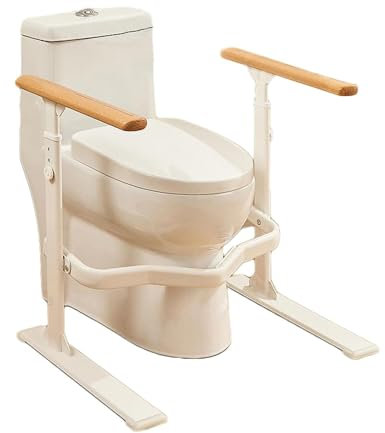 Telaio Di Sicurezza Per WC,Rialzo WC Per Anziani,Rialzo WC Per Anziani Con Braccioli,Maniglioni Bagno Per Anziani,Maniglione Bagno Disabili,Ausilio Per WC Con Regolazione In Altezza