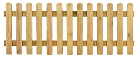 Recinzione in Legno da Esterno 180x70 cm – Modello Diritto Ermes – Trattata in Autoclave – Premontata – Colore Naturale – Recinto Giardino in Legno di Conifera – Made in Italy
