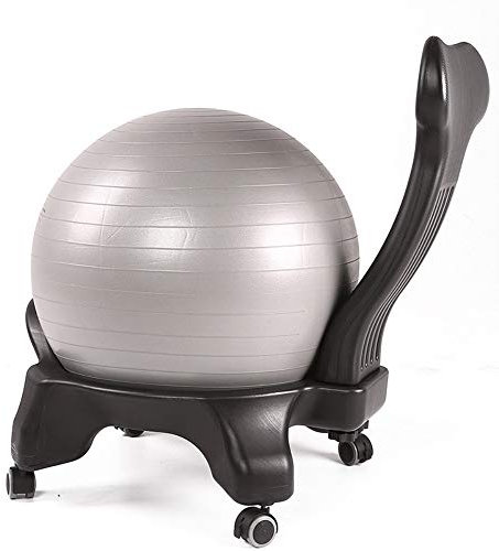 Balance Ball Stuhl Classic (55cm) mit Luftpumpe - Schreibtisch Fitness Übung Yoga Ball Stuhl für Zuhause und Büro Balance