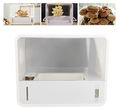Tente de culture de champignons, kit de culture de champignons intelligent avec lampe de culture, humidification et évacuation entièrement automatiques, boîte de culture de champignons d'intérieur,