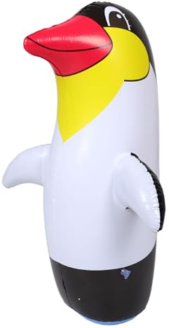 Gogogmee Inflatable Penguin Cartoon Toy for Kids 70cm Summer Outdoor Garden Penguin Decor Child Interactive Figurine Decoration Random Base Color