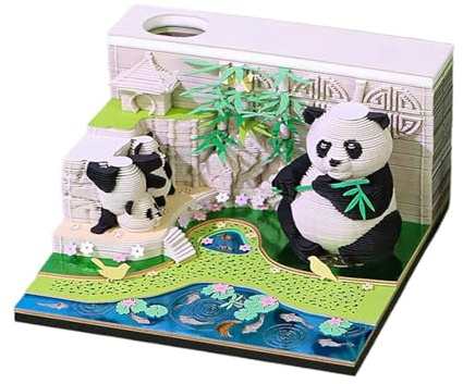 Calendrier hebdomadaire à déchirer - Décoration de bureau panda - Fournitures de planification horaire détachable pour école, chambre, salon, salle d'étude, dortoir, maison