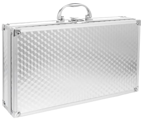 LOLIPPYY Robuster Aluminium Tragekoffer für Soundkarten mit Griff Kompakte Aufbewahrungsbox Eleganter Leichter Alukoffer Praktischer Schutz und Transport für Soundkarten Vielseitige