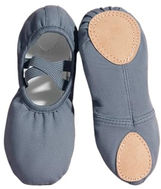 WUYXTO Balettskor dam mjuk träningsballerina sommar bekväma balettdansskor för kvinnor, blå, 36 EU