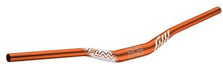 Funn Full On Mountainbike Lenker mit Lenkerklemme 35mm und Breite 785mm, robuster und leichter Legierungs-Riser-Lenker für MTB, BMX und Rennrad, Anstieg 30mm (Orange)