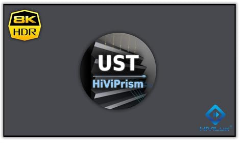 HiViLux® UST ramkanvas ultratunn nollram CLR/ALR för laser TV: HiViPrism Cinema HDR hög kontrast/8K/4K/3D (16:9 135 tum 300 x 168 cm)