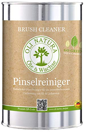 OLI-NATURA - Natürlicher Pinselreiniger 1 Liter - biologisch abbaubar - umweltschonend - lösemittelfrei - kennzeichnungsfrei