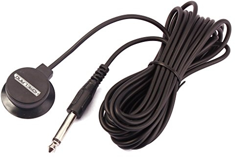 Alnicov Mini-Piezo-Tonabnehmer, Kontaktmikrofon-Wandler mit 1/4-Zoll-Ausgangsstecker und 3 Meter Kabel für Akustikgitarre, Violine, Banjo, Mandoline