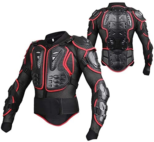 YLFC Chaqueta de Armadura de Moto Equipo de protección de Motocross para Mujeres Hombres Traje de Motociclista de Columna Vertebral Ropa de Carreras para Adultos Chaquetas de Motocicleta