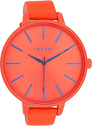 Oozoo Timepieces Damen Uhr - Armbanduhr Damen mit Lederarmband | Hochwertige Uhr für Frauen - Edle Analog Damenuhr in rund