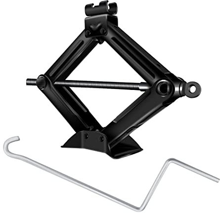 Scherenwagenheber Auto Wagenheber Für PKW SUV MPV Max 2T mit Handkurbel Rangierwagenheber Heber, Tragbare einfache Lagerung