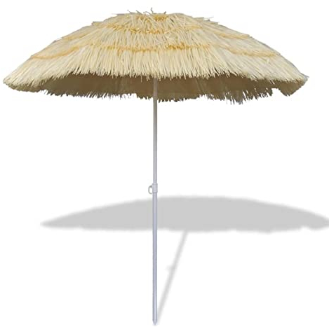 Homgoday Klappbarer Hawaii-Sonnenschirm Balkonschirm Strandschirm Gartenschirm Terrassenschirm Sonnenschutz UV-Schutz für Garten Strand Terrasse