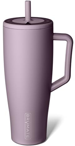 BrüMate Era 1.2L Tumbler with Straw and Lid | 40oz Metal Water Bottle with Handle | 100% Leakproof | Insulated Cup | Stainless Steel Travel Gym Mug | Keeps Drinks Ice-Cold All Day (Lilac Dusk)