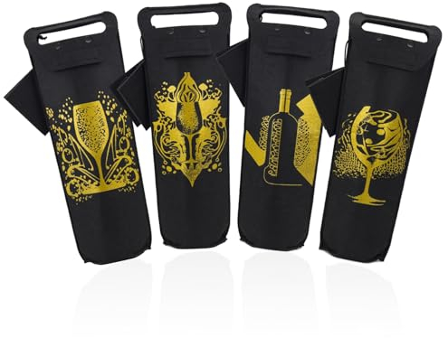 minify Geschenkverpackung für Weinflaschen, wiederverwertbare Geschenktaschen aus Filz