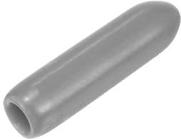 sourcing map 20pcs Rubber End Caps 2.5mm ID Vinyl Bolt Cap Cover Light Grey | Thread Protectors,pvc round screw protective