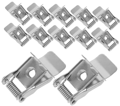 HOUDERCO 10pièces Clips à Ressort Pour Plafonnier Encastré Lot De Adaptés Aux Luminaires De Différentes Formes Facile à Installer Utiliser