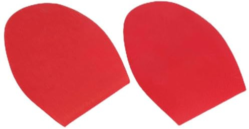 Taidda Gummi, Slitstarka och Halksäkra Yttersulor för Skoreparation, Halkfri Sula för Män/kvinnor, 1 par (Röd)