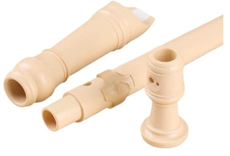 Diskantflöte Professionelle 8-Loch-Sopranflöte/Klarinette, Schwarz, Klang, Leicht verstellbar(6hole White)