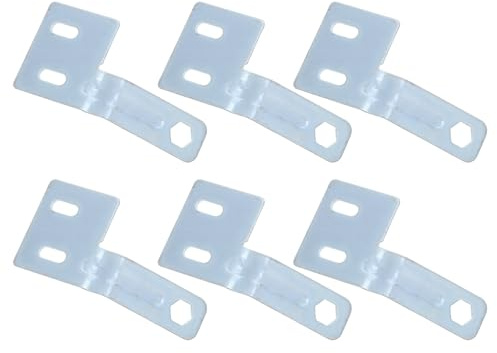 Veemoon Lot de 6 Aligneurs en Acier pour Portes Pliantes Coulissantes de Placard, Quincaillerie D'alignement de Surface, Outil de Réparation pour Ouverture et Fermeture Silencieuse