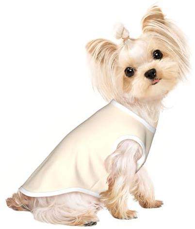 Hundebekleidung mit antikem weißem Aufdruck, weicher und leichter Pullover für kleine und mittelgroße Hunde, Welpen und Katzen, gemütliche Haustierjacke für Herbst / Winter / Frühling