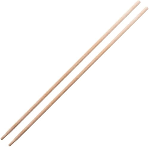 Generisch Besenstiel 2er Set 150 cm aus massivem Buchenholz – robuster Holzstiel Ø 28mm für Besen, Schrubber, Harken & Gartengeräte – langlebiger Gerätestiel für Haus & Garten