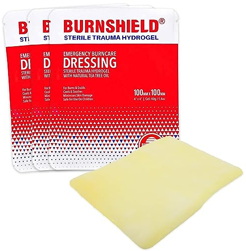 Burnshield Verbrennungsverband, steril, 10,2 x 10,2 cm, 3 Stück