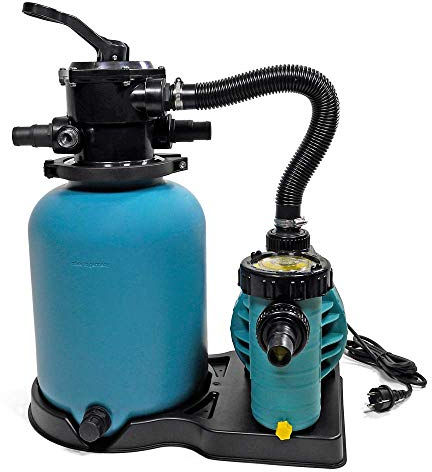 POOL Total Sandfilteranlage Brillant Ø 300 - Selbstansaugende AquaPlus 6 Filterpumpe - Filterkessel - 6-Wege Top-Mount Rückspülventil Edition