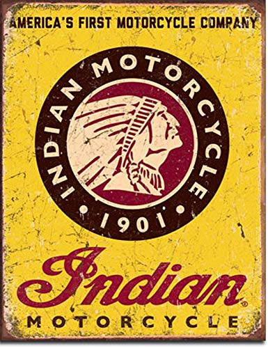 ECONG Indian Motor Cycles Metallwand Zeichen Blechschilder Warnung hängen Vintage Kunst Folie Poster Band Malerei Promi Bar Cafe Garten öffentliches Geschenk