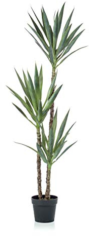artplants.de Fake yucca FRONTEIRA, 5ft/150cm - Artificial yucca plant/Faux tree