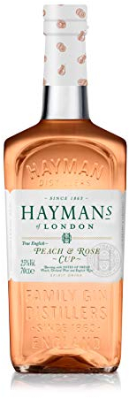 Hayman’s Peach and Rose Gin Cup 70cl | Fresh Peach and Rose Flavoured Gin | for a Refreshing Pink Gin Spritz | 25% ABV