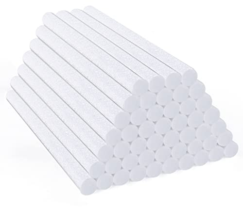 50 Pezzi Bastoncini in Cotone per Filtro dell’Umidificatore Ricarica in Spugna Tamponi per Umidificatore di Ricambio Casa, Ufficio, Camera da Letto(Lunghezza 10cm, Diametro 0.7cm)