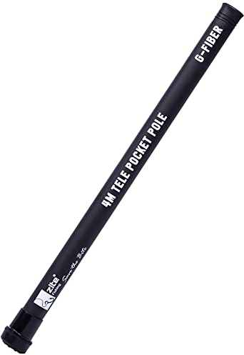 Zite Fishing Stipprute 4m - Stippangel Stippe Teleskop-Rute Glasfaser-Material - Pocket Rod Format Stipp-Angel Kinder-Angel - Teleskoprute/Teleskopangel, Angelrute Teleskop Angel, Fishing Rod