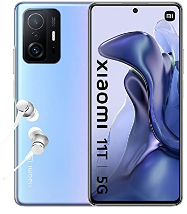 XIAOMI 11T 5G - Smartphone 8+128GB, Display da 6,67” 120Hz AMOLED, MediaTek Dimensity 1200-Ultra, fotocamera professionale da 108MP, 5000mAh, Celestial Blue (Versione Italia + 2 anni di garanzia)