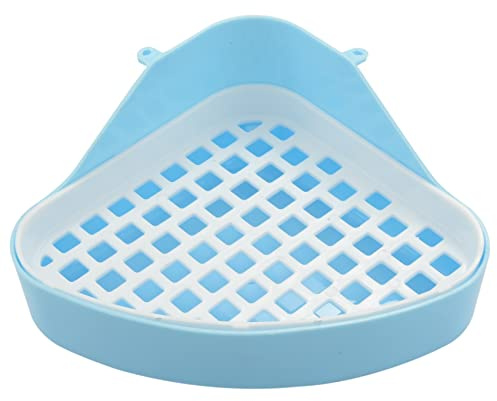 Hase Toilette Mülleimer, Kleines Tier Ecke Töpfchen, Ecke Für Haustier Abfälle Für Kaninchen, (Blau)