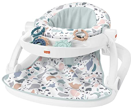 Fisher-Price - Seggiolino Pieghevole Sempre con Te, con vassoio e 2 giochi inclusi, giocattolo per bambini, 6+ mesi, HPF45