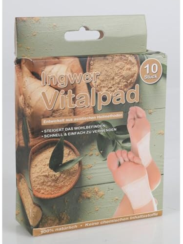 24x Vitalpads 10er Pflaster Ingwer Stoffwechsel Gesundheit Fuß Füße wohlfühlen
