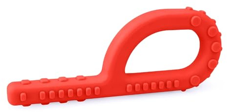 ARK® Grabber Standard in glatt oder texturiert mit einfacher Handhabung für Kinder durch Schlaufenform - Kiefermotorik, Kauen, Zahnen (glatt, mittel - türkis)