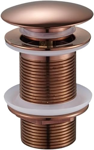 EQQHJL Waschbecken Waschbecken Stecker Abfluss Badezimmer Becken Waschbecken Pop-Up-Drain Abfall Stopper Becken Waschen Badewanne Wasserhahn Stecker Küche Hardware Zubehör (Color : Rose Golden 1)