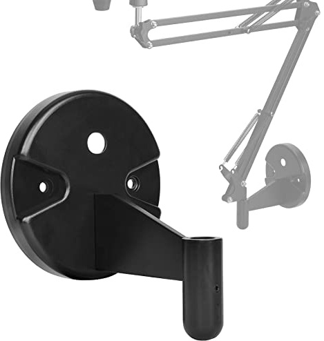 Geekria for Creators Mikrofon-Galgenarm-Wandmontageadapter, Mikrofonhalter zur Wandmontage mit Einstellbarer Schnittstellenöffnung, kompatibel mit Aokeo AK-35,TONOR T20, InnoGear-Mikrofonarm(schwarz)